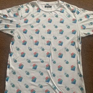 Medium pink+dolphin shirt